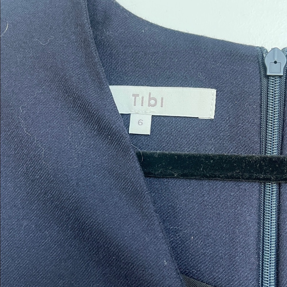 Tibi Superfine Wool Panel Dress - Picture 6 of 12